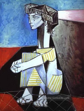  kreuz - Jacqueline mit gekreuzten Händen 1954 Kubismus
